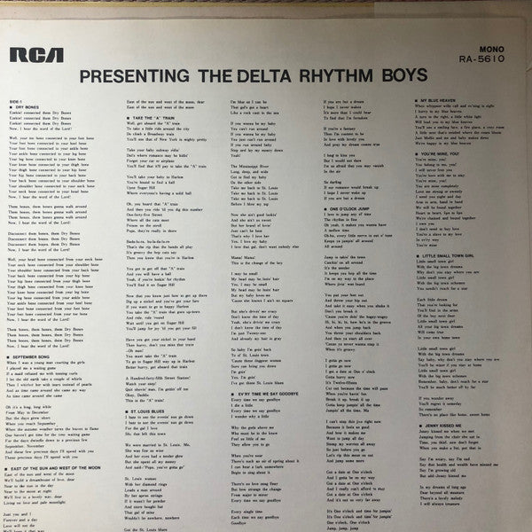 Presenting The Delta Rhythm Boys