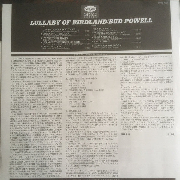 Lullaby Of Birdland - Live At Birdland