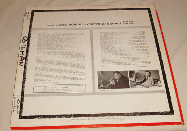 The Best Of Max Roach And Clifford Brown In Concert