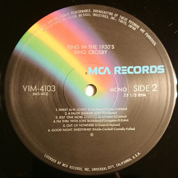 The Voice Of Bing... In The 1930's