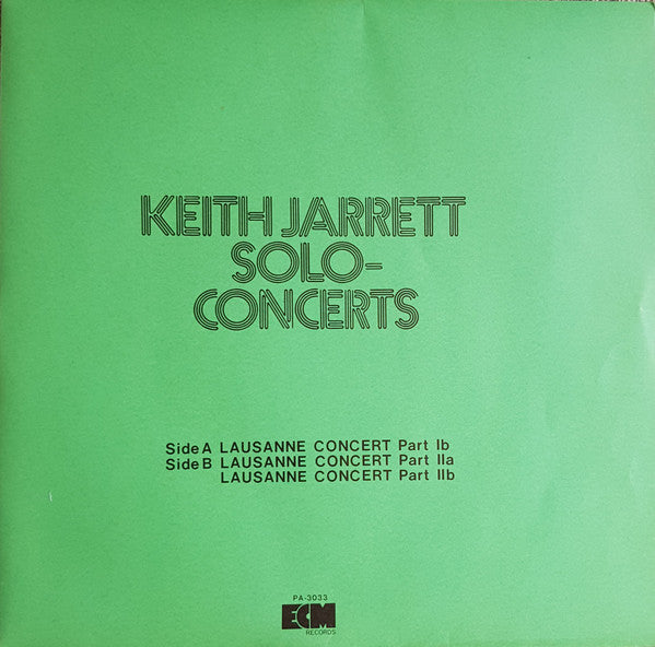 Solo Concerts: Bremen / Lausanne