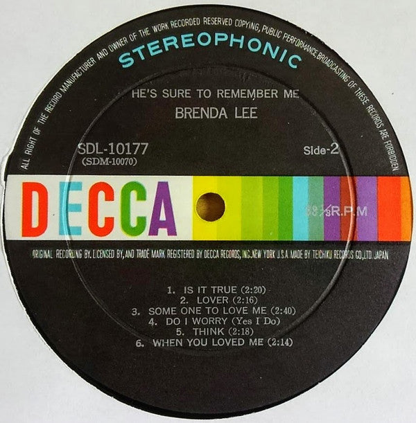 He's Sure To Remember Me = 想い出のタンゴ