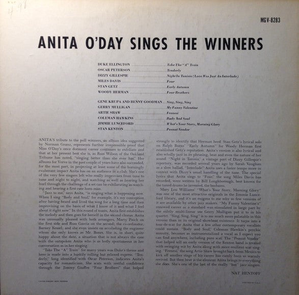 Anita O'Day Sings The Winners