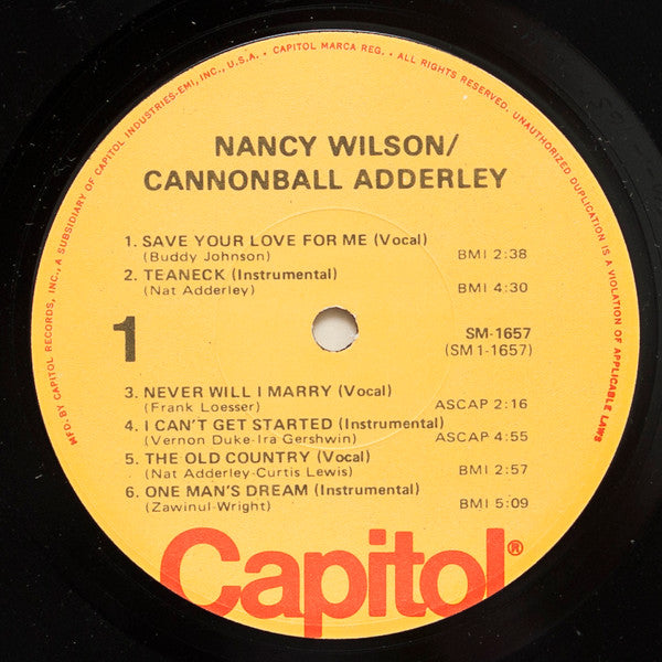 Nancy Wilson / Cannonball Adderley