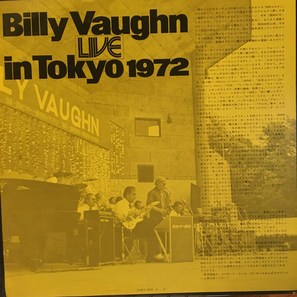 Billy Vaughn In Tokyo 1972