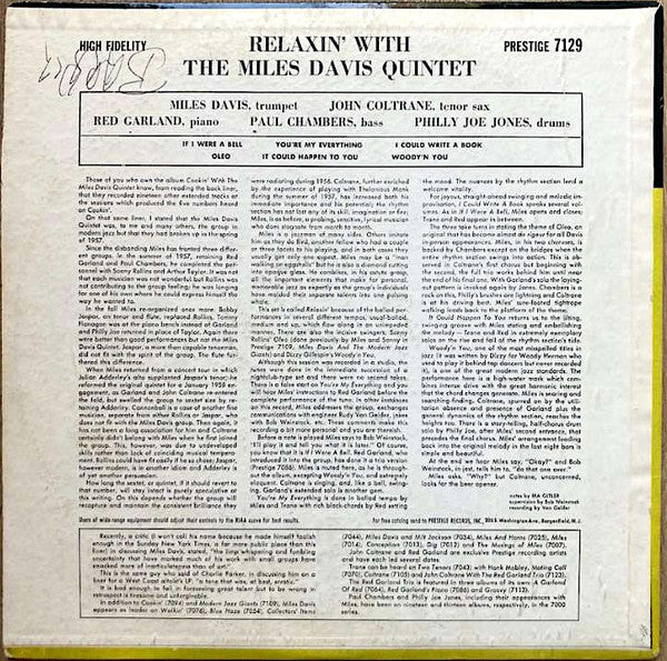 Relaxin' With The Miles Davis Quintet