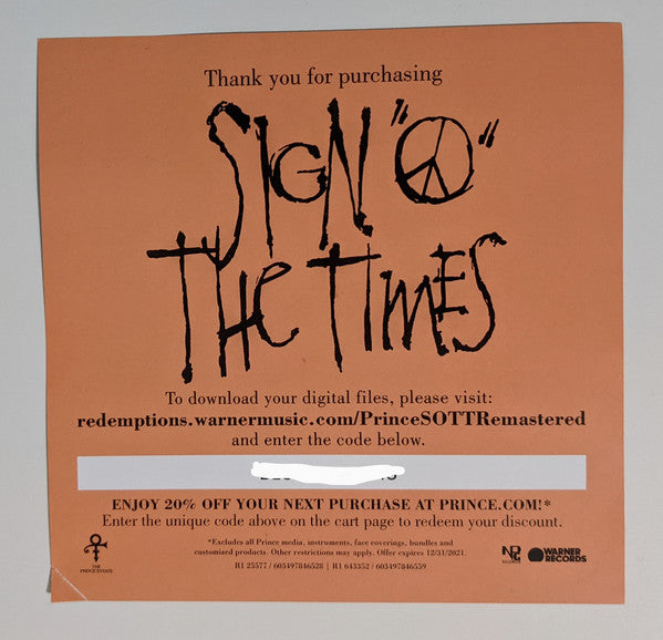 Sign "O" The Times