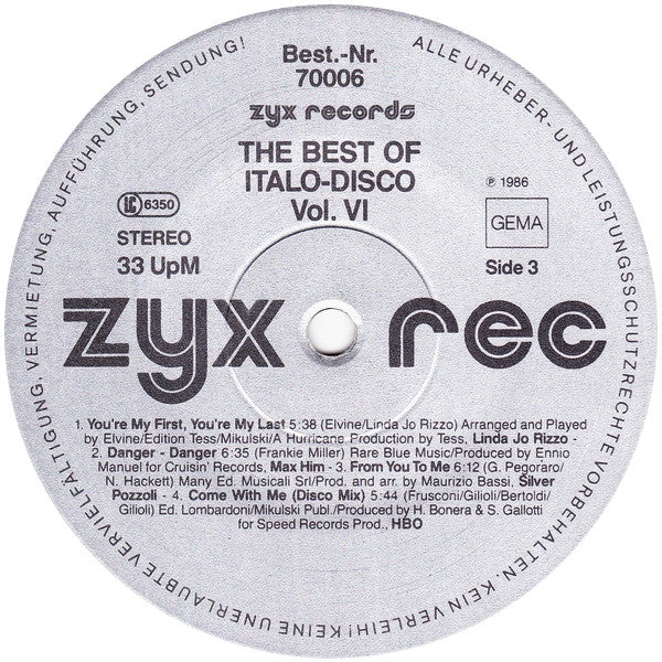 The Best Of Italo-Disco Vol. 6