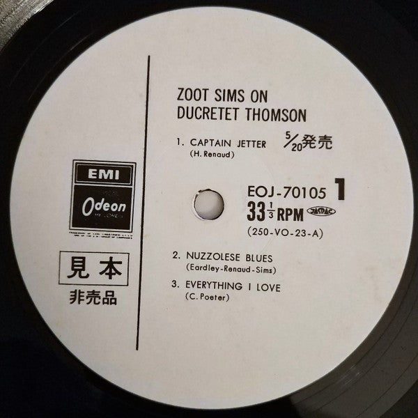 Zoot Sims Avec Henri Renaud Et Son Orchestre Et Jon Eardley