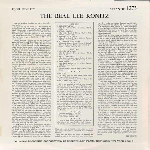 The Real Lee Konitz