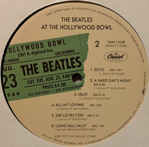 The Beatles At The Hollywood Bowl
