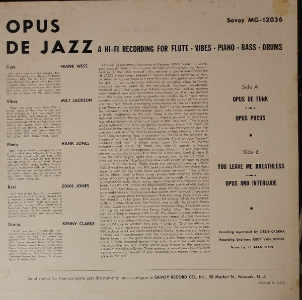 Opus De Jazz