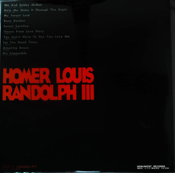 Homer Louis Randolph, III