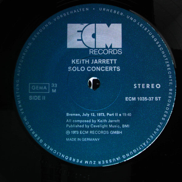 Solo Concerts: Bremen / Lausanne