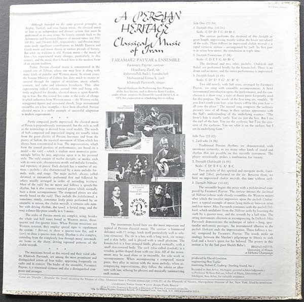 A Persian Heritage (Classical Music Of Iran)