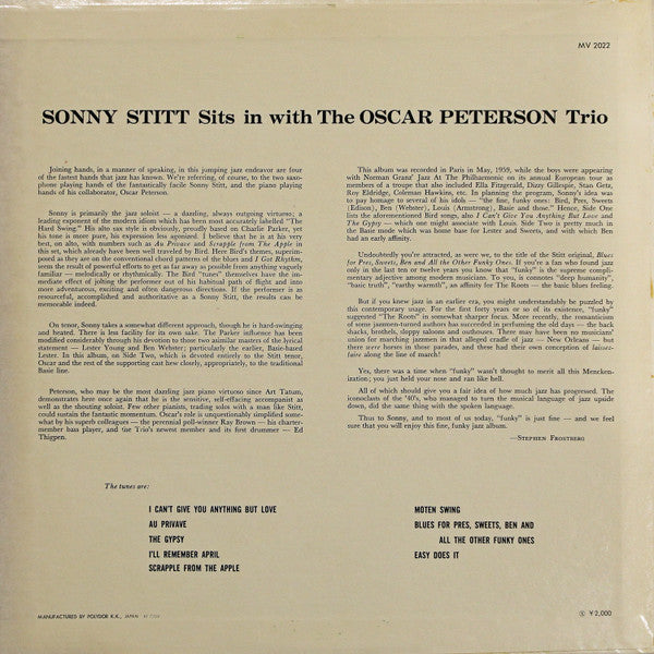 Sonny Stitt Sits In With The Oscar Peterson Trio