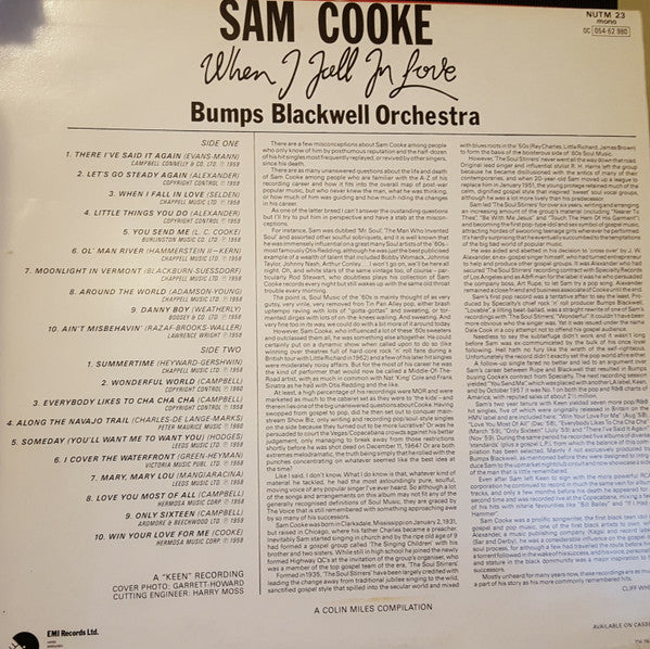 Master Release: When I Fall In Love by Sam Cooke