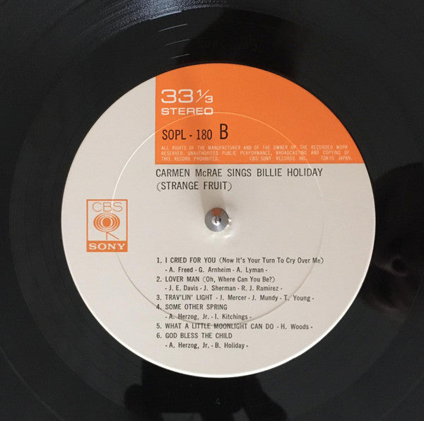 Sings Lover Man And Other Billie Holiday Classics