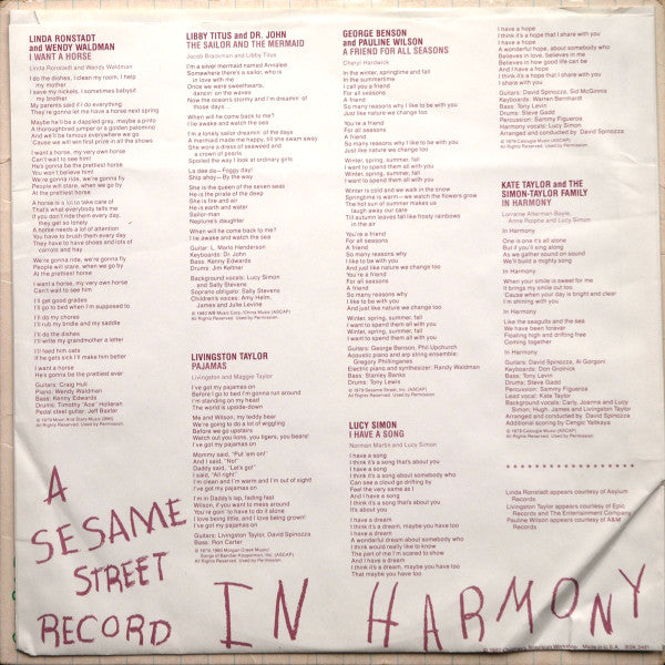 In Harmony - A Sesame Street Record