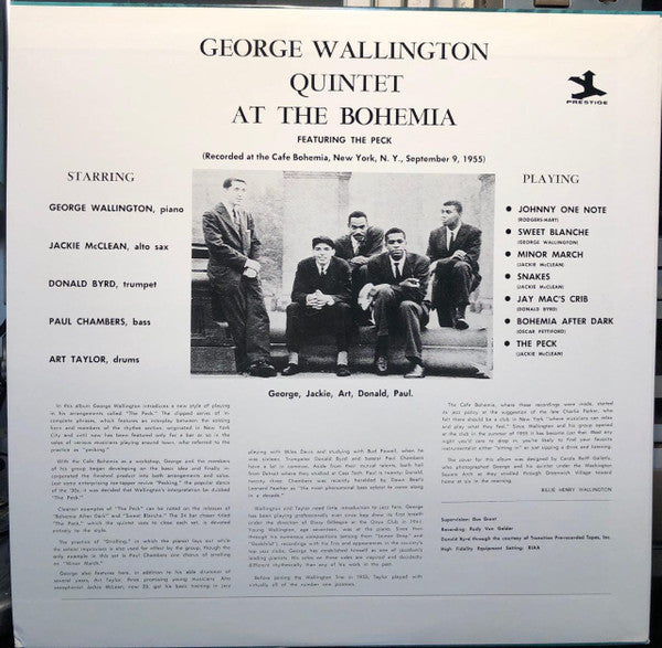 George Wallington Quintet At The Bohemia (Featuring The Peck)
