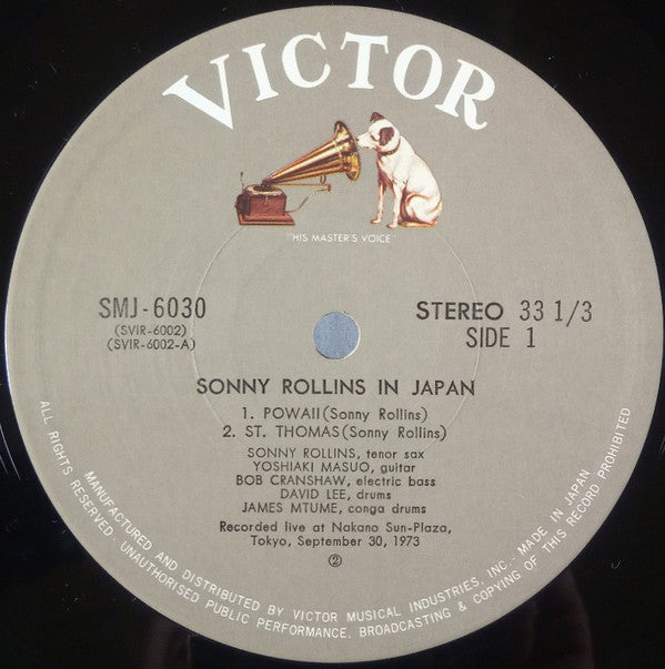 Sonny Rollins In Japan