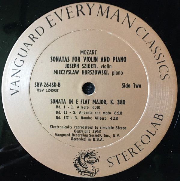 The Fifteen Sonatas For Violin And Piano Vol. I