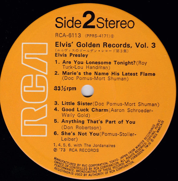 Elvis' Golden Records, Vol. 3