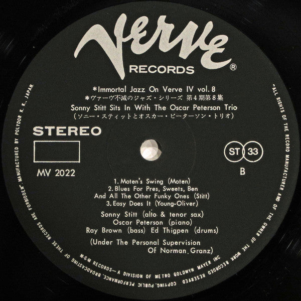 Sonny Stitt Sits In With The Oscar Peterson Trio