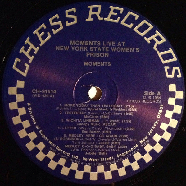 The Moments Live At The New York State Women's Prison