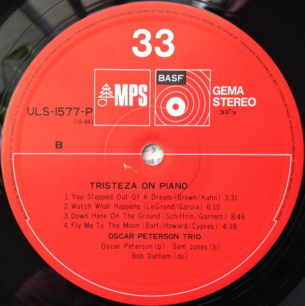 Tristeza On Piano = オスカー・ピーターソンの新しい世界