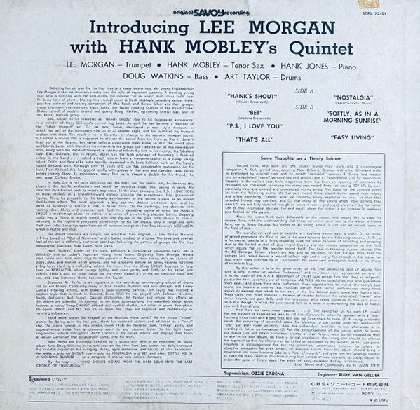 Introducing Lee Morgan