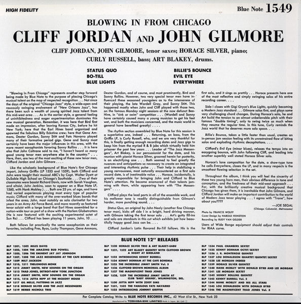 Blowing In From Chicago