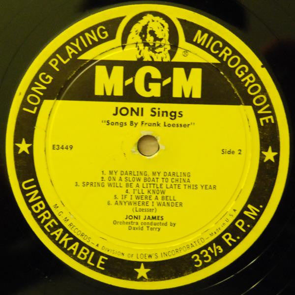 Joni Sings Songs By Victor Young And Songs By Frank Loesser