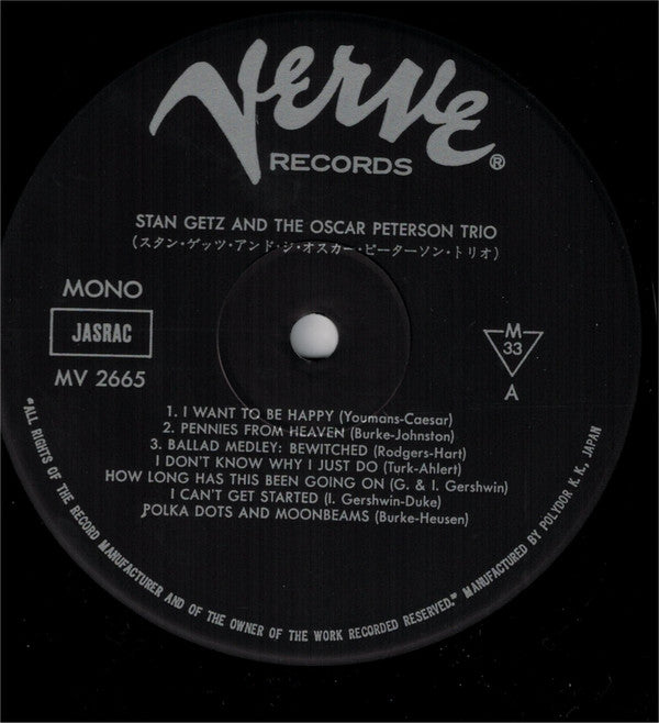 Stan Getz And The Oscar Peterson Trio