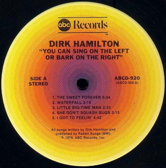 You Can Sing On The Left Or Bark On The Right