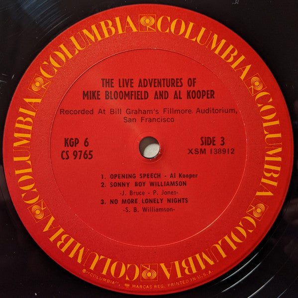 The Live Adventures Of Mike Bloomfield And Al Kooper