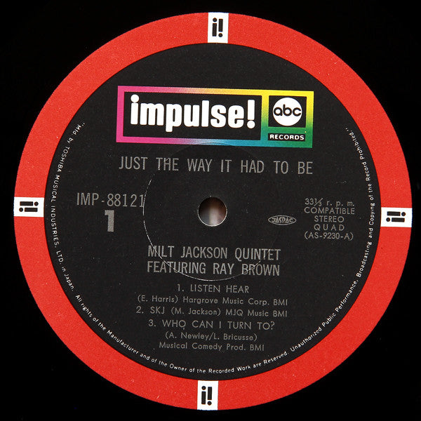 Just The Way It Had To Be