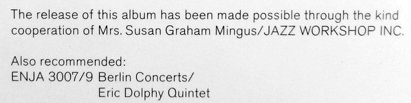 Mingus In Europe Volume I