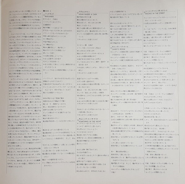 Darkness On The Edge Of Town = 闇に吠える街