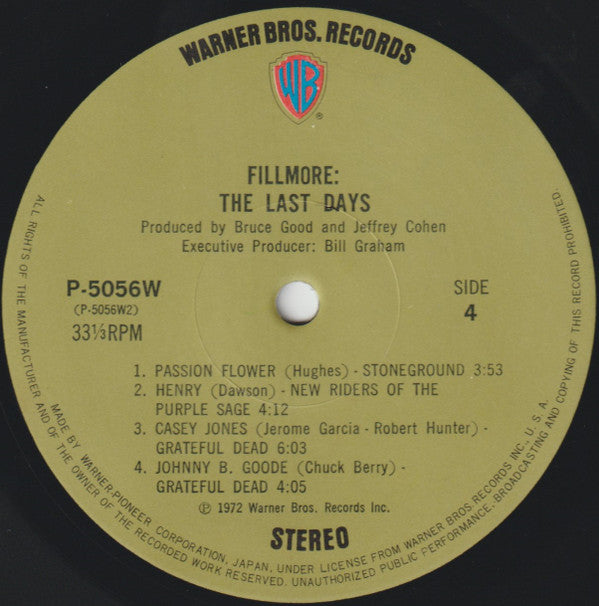 Fillmore - The Last Days