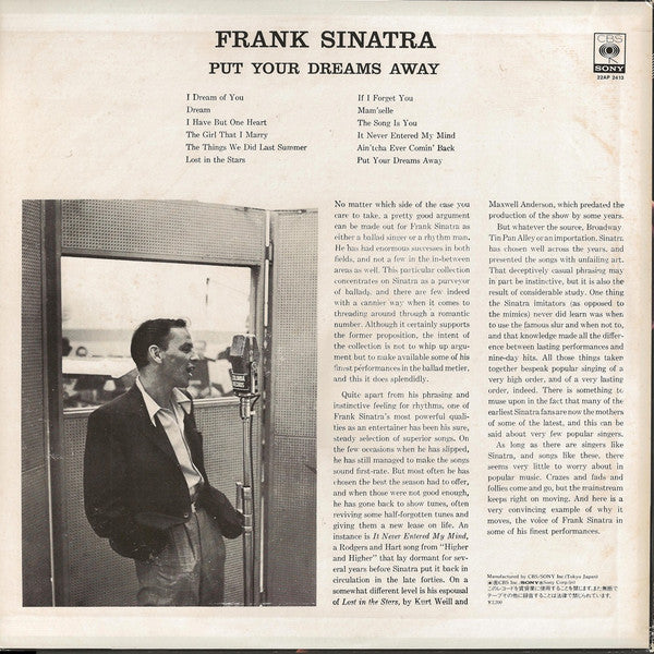 Put Your Dreams Away