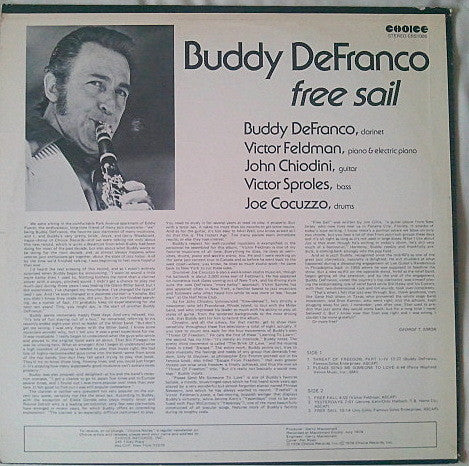 Master Release: Free Sail by Buddy DeFranco
