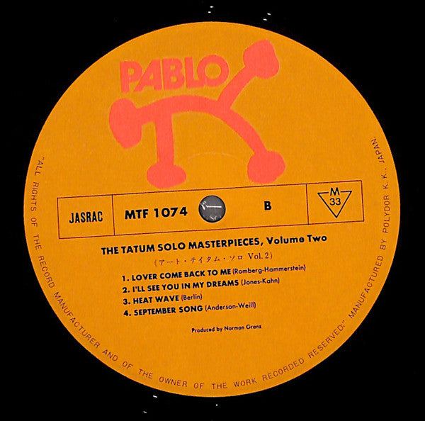 The Tatum Solo Masterpieces, Vol. 2