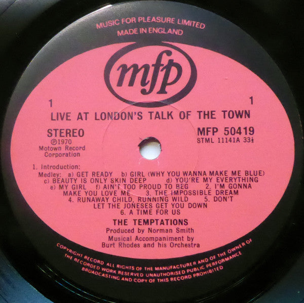 Live At London's Talk Of The Town