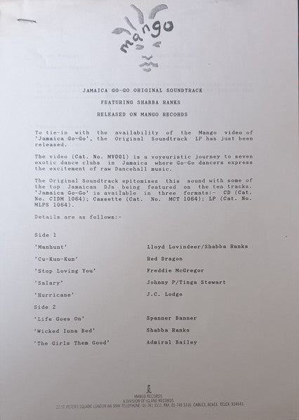 Jamaica Go-Go (Original Soundtrack)