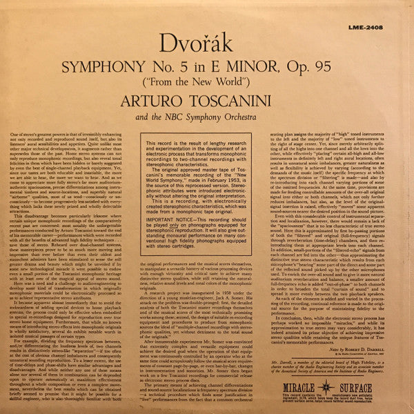 Dvořák's Symphony "From The New World"