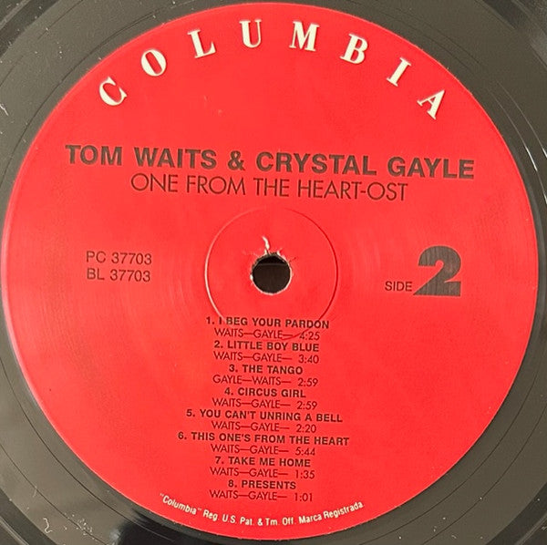 One From The Heart - The Original Motion Picture Soundtrack Of Francis Coppola's Movie