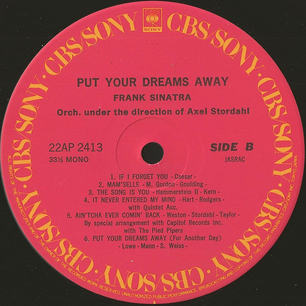 Put Your Dreams Away