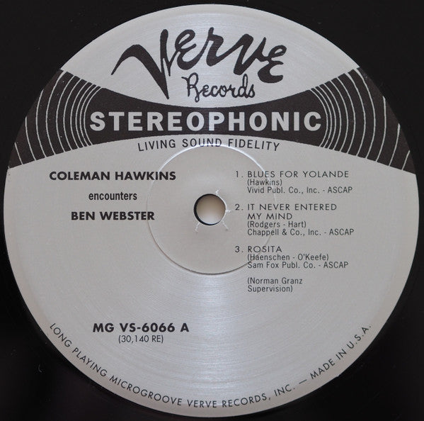 Coleman Hawkins Encounters Ben Webster