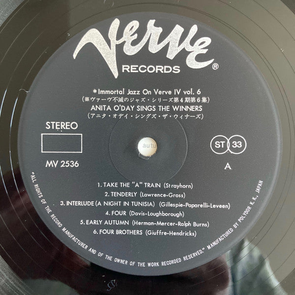 Anita O'Day Sings The Winners